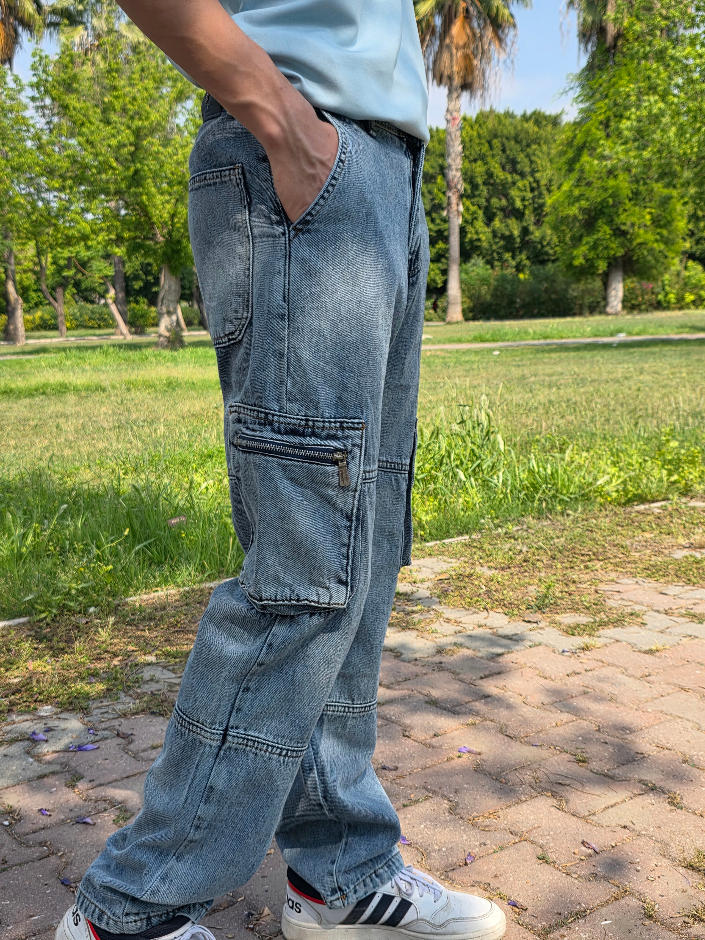 KARGO CEPLİ BAGY KOT PANTOLON